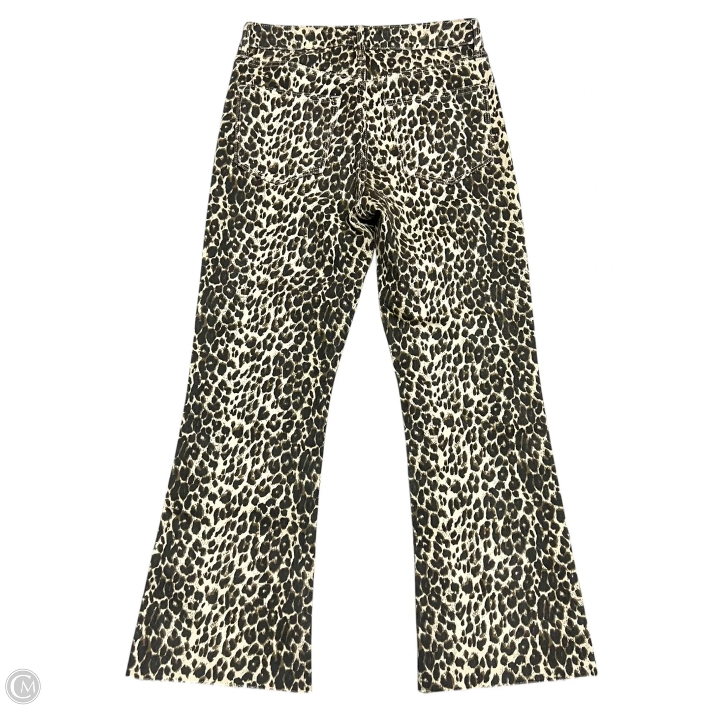 Jeans Flared By Just Black In Leopard Print, Size: 4