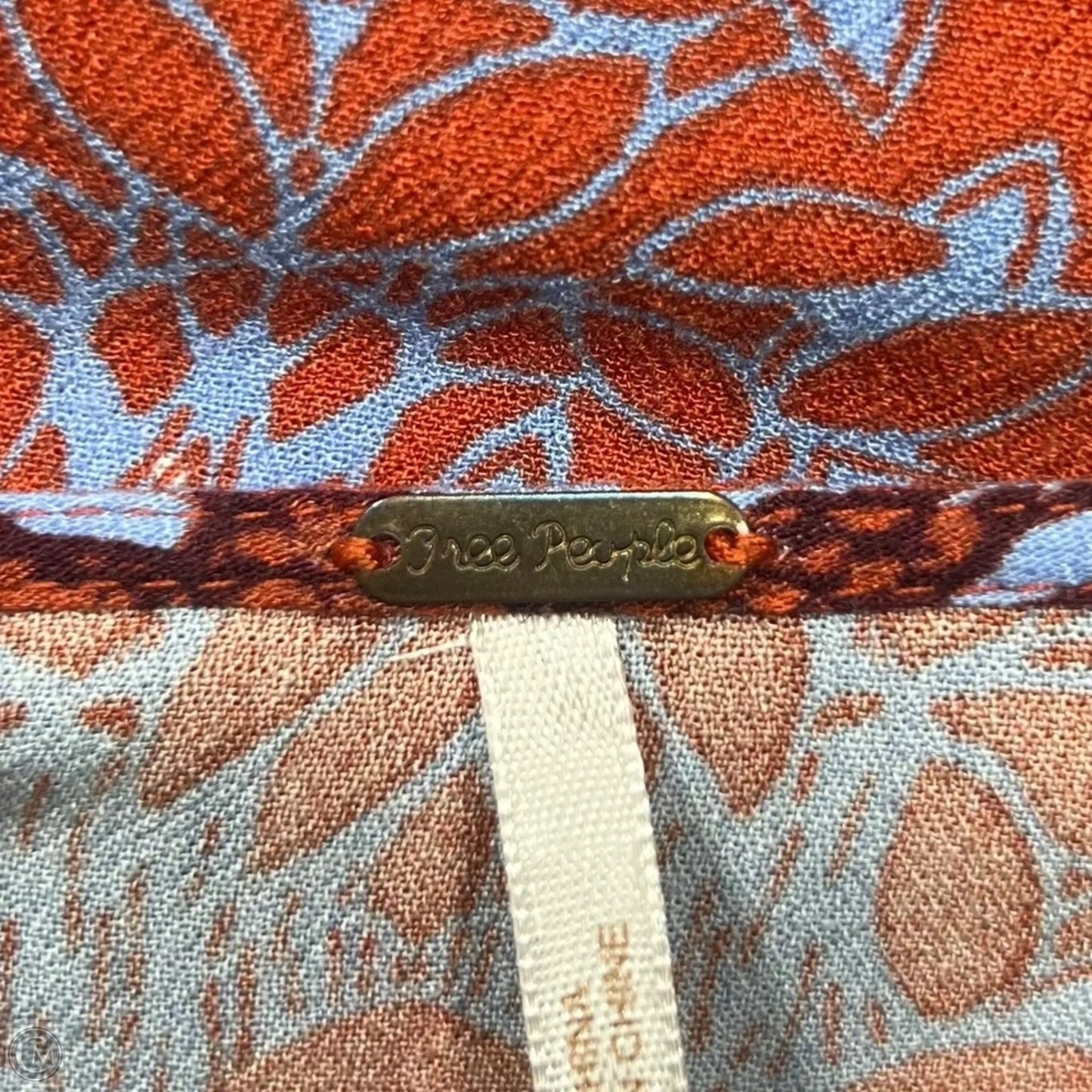 Top Long Sleeve By Free People In Blue & Orange, Size: Xs