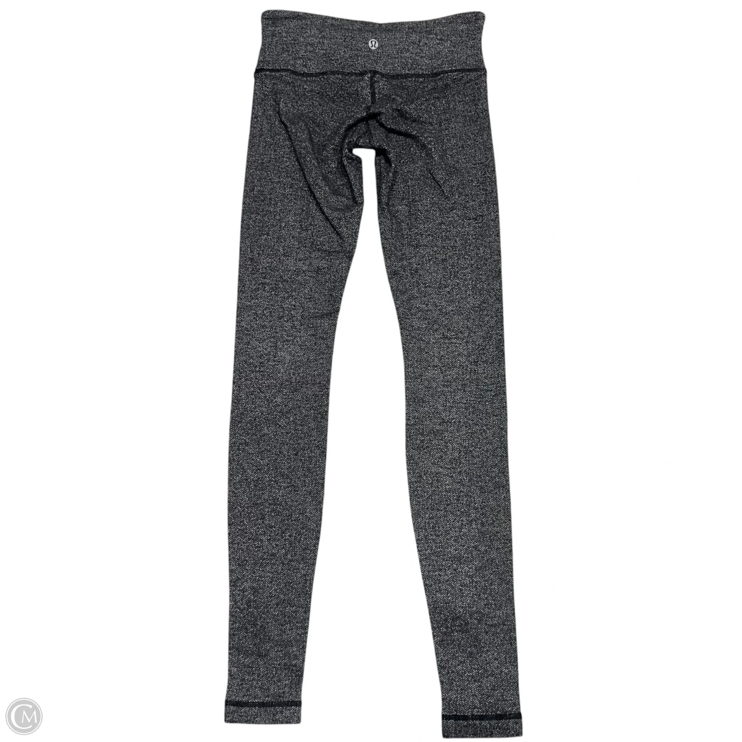 Athletic Leggings By Lululemon In Black & Grey, Size: 2
