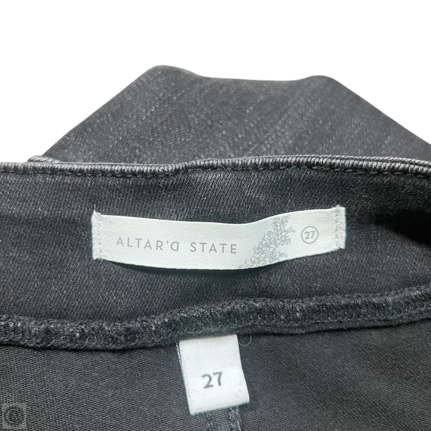 Jeans Flared By Altard State In Black Denim, Size: 4