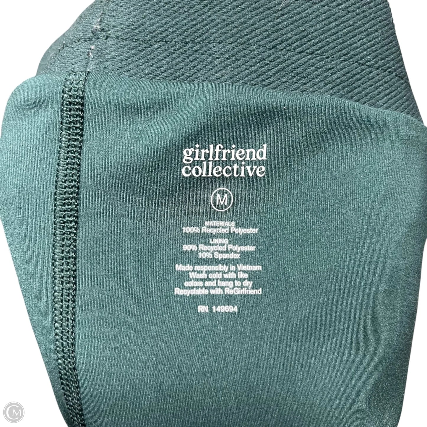 Athletic Shorts By Girlfriend Collective In Green, Size: 8