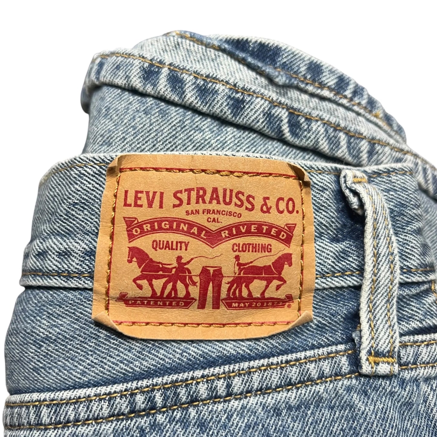 Shorts By Levis In Blue Denim, Size: 16