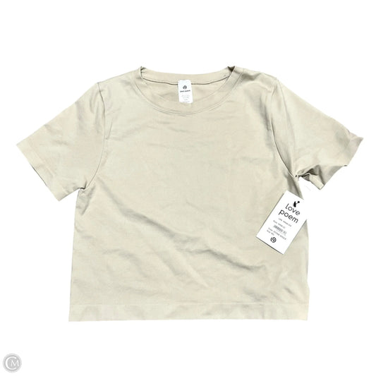 Top Short Sleeve Basic By Love Poem In Tan, Size: M