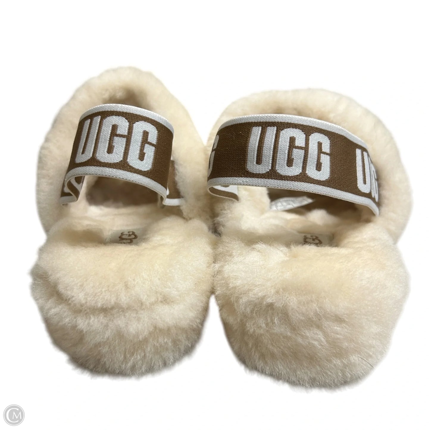 Slippers Designer By Ugg In Cream, Size: 7