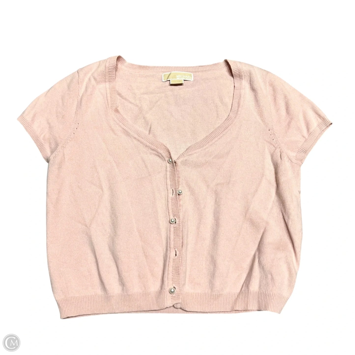 Cardigan By Michael By Michael Kors In Peach, Size: L