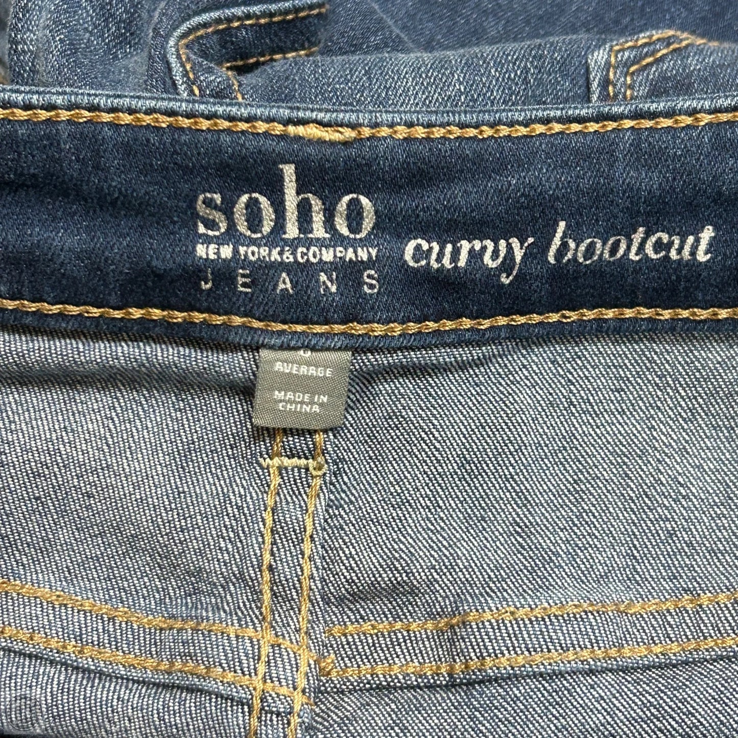 Jeans Boot Cut By Soho Apparel In Blue Denim, Size: 6