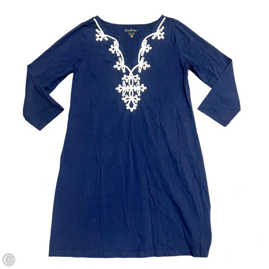 Dress Designer By Lilly Pulitzer In Navy, Size: L