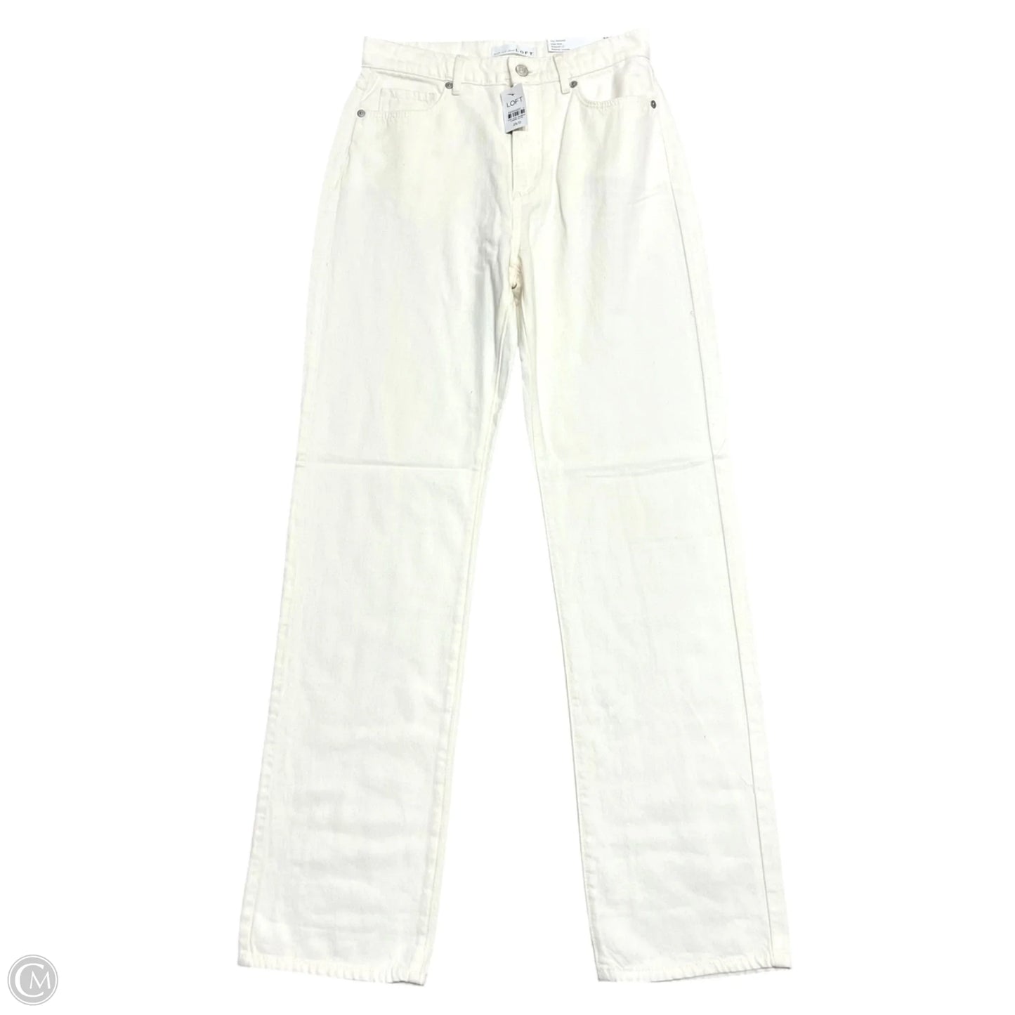 Jeans Straight By Loft In Beige, Size: 0