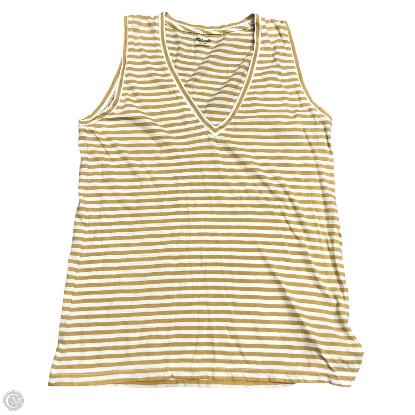 Top Sleeveless By Madewell In Yellow, Size: Xs