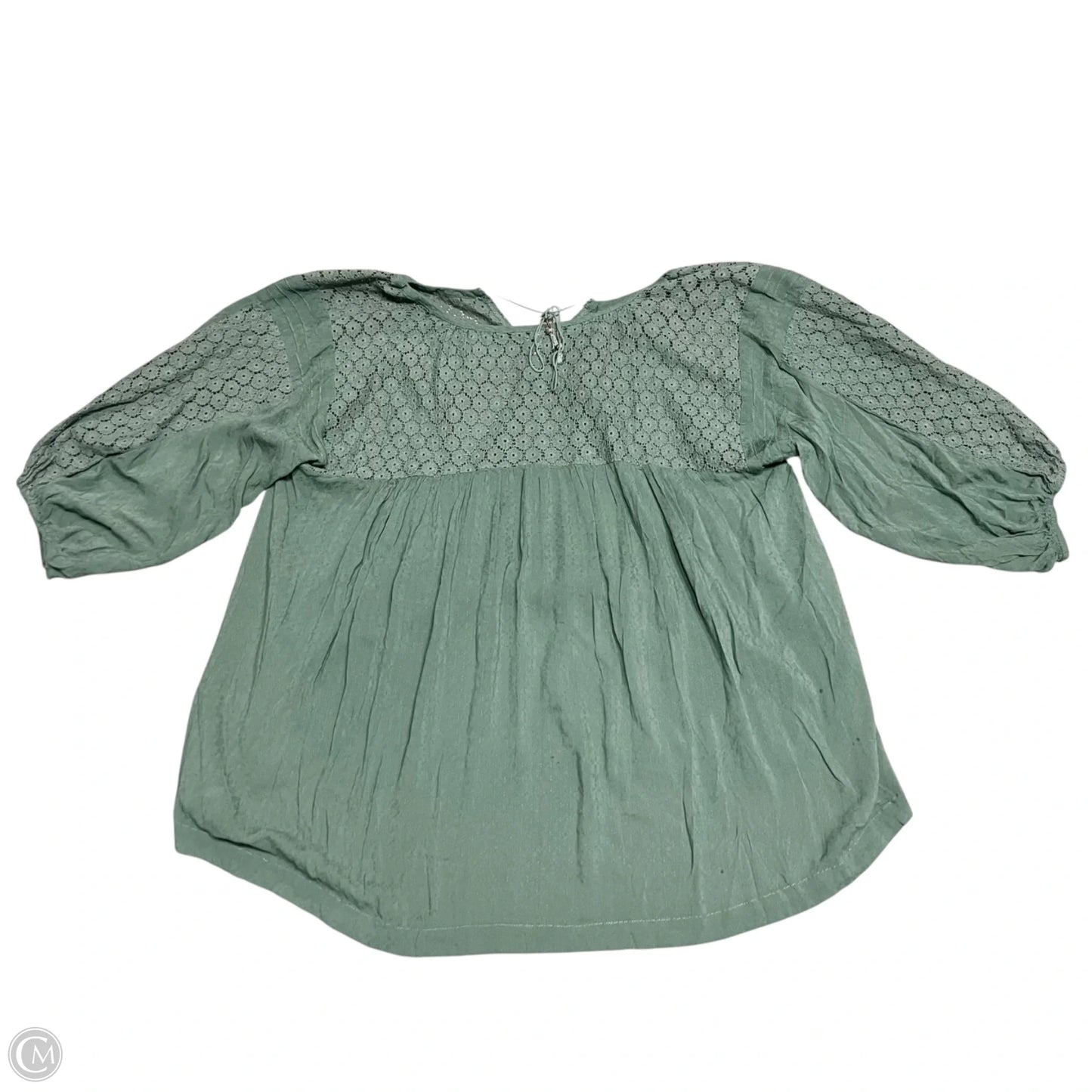 Top Long Sleeve By Free People In Green, Size: S