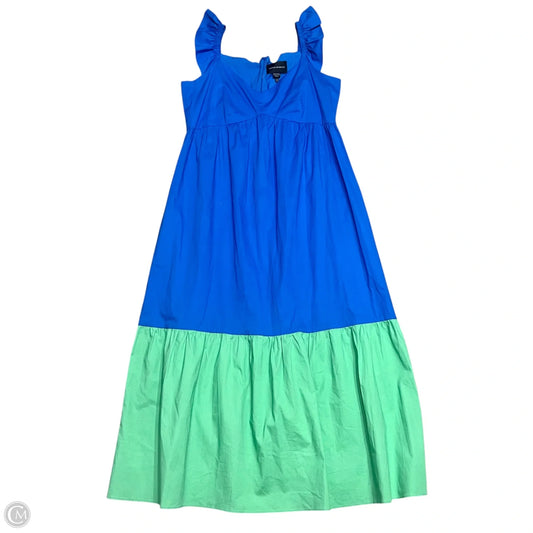 Dress Casual Maxi By Donna Morgan In Blue & Green, Size: M