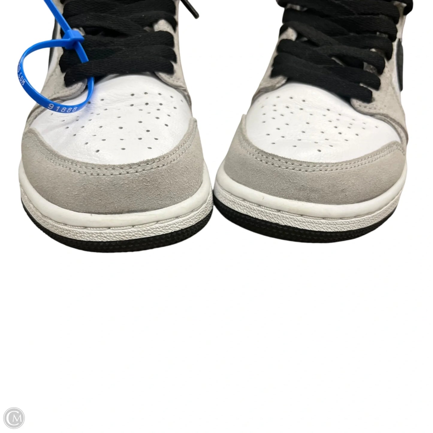 Shoes Luxury Designer By Jordan In Black & Grey, Size: 6.5
