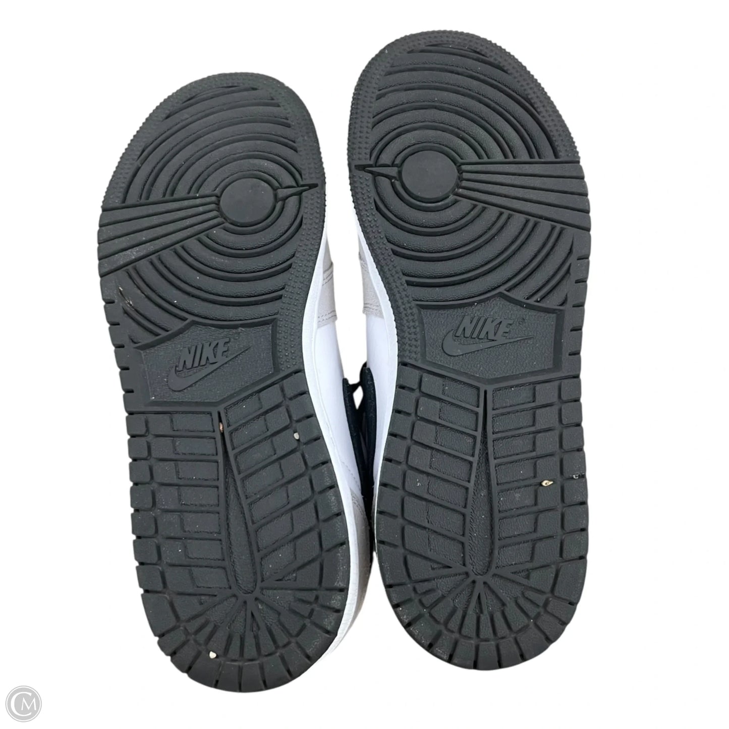 Shoes Luxury Designer By Jordan In Black & Grey, Size: 6.5