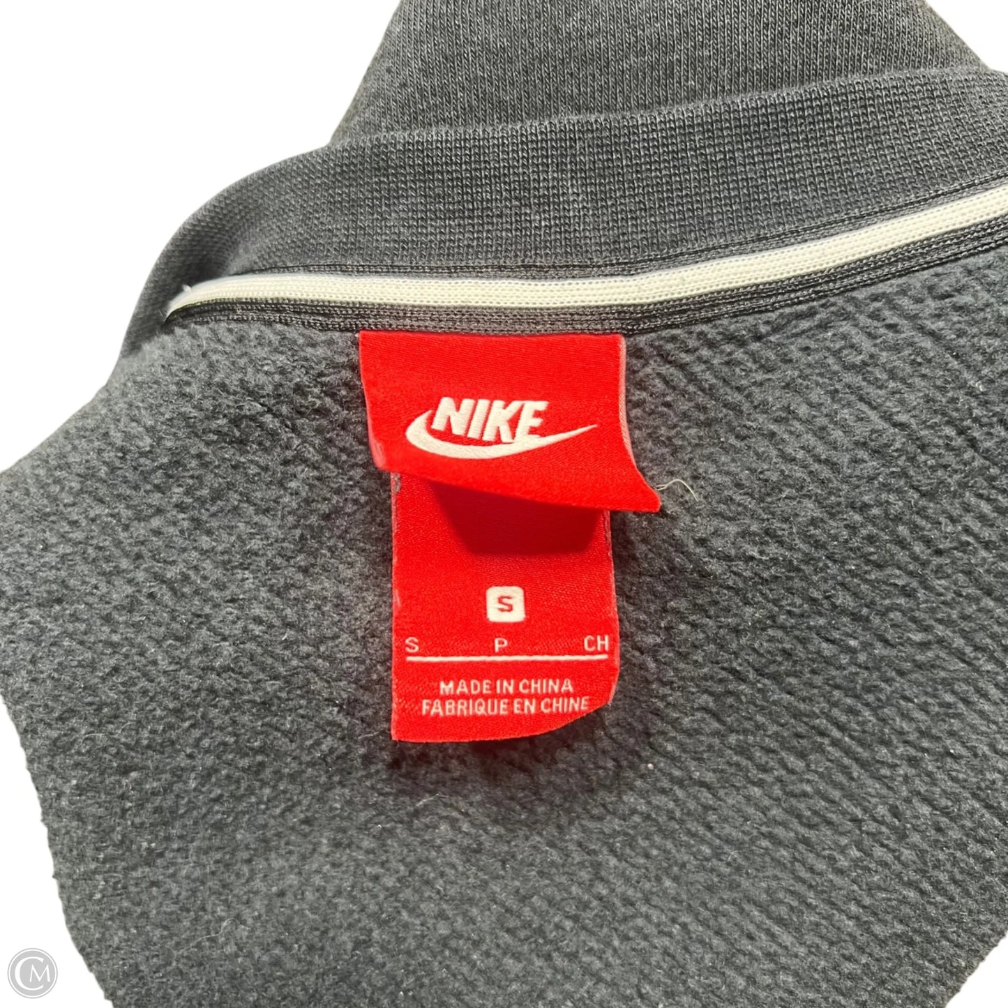 Athletic Sweatshirt Crewneck By Nike In Black, Size: S