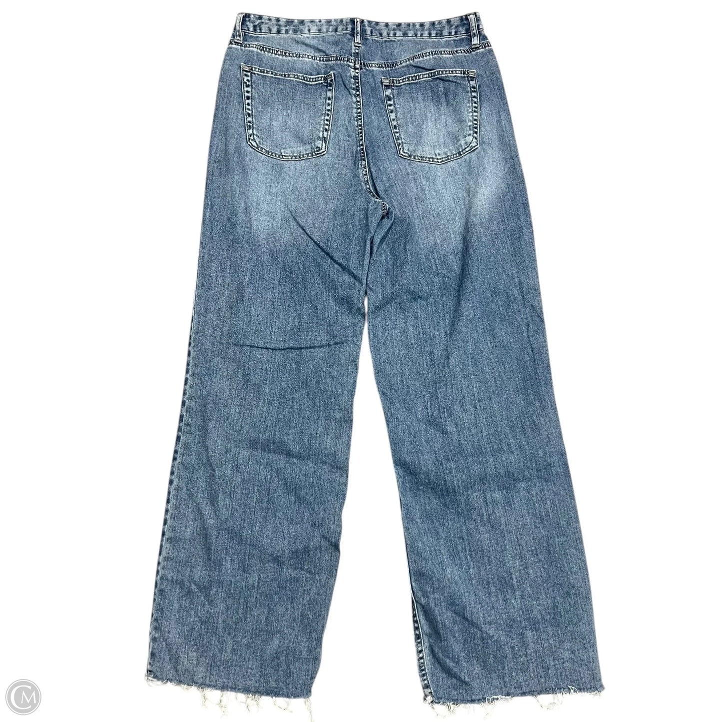 Jeans Wide Leg By Oat In Blue Denim, Size: 12