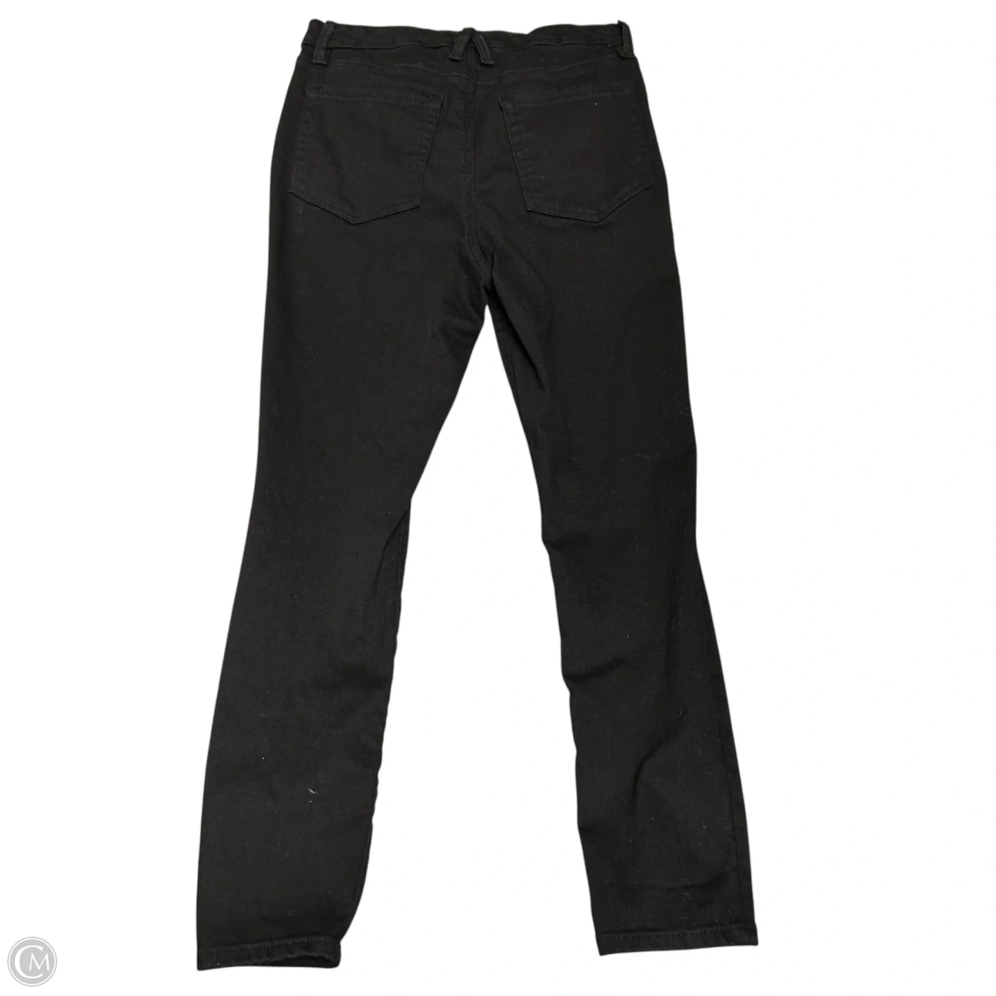 Jeans Skinny By Good American In Black Denim, Size: 10