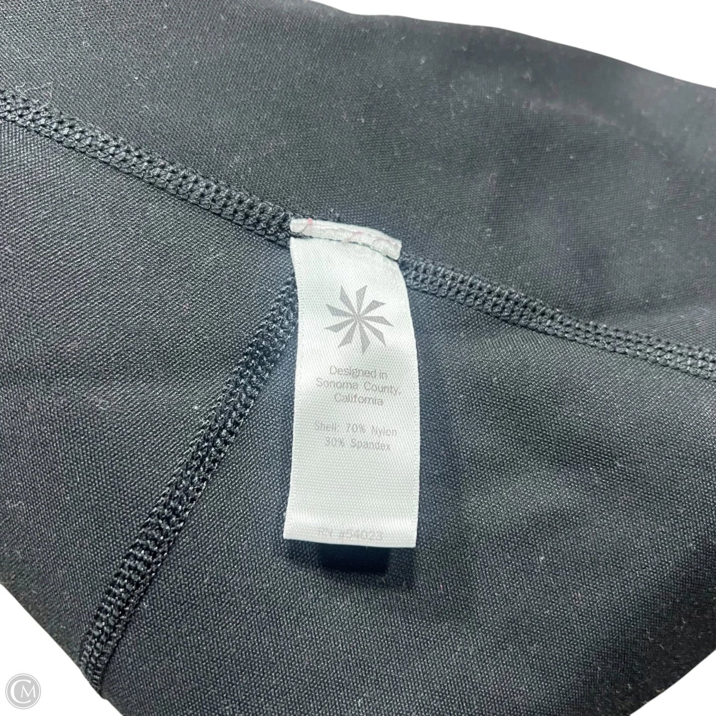 Athletic Leggings By Athleta In Black, Size: 0