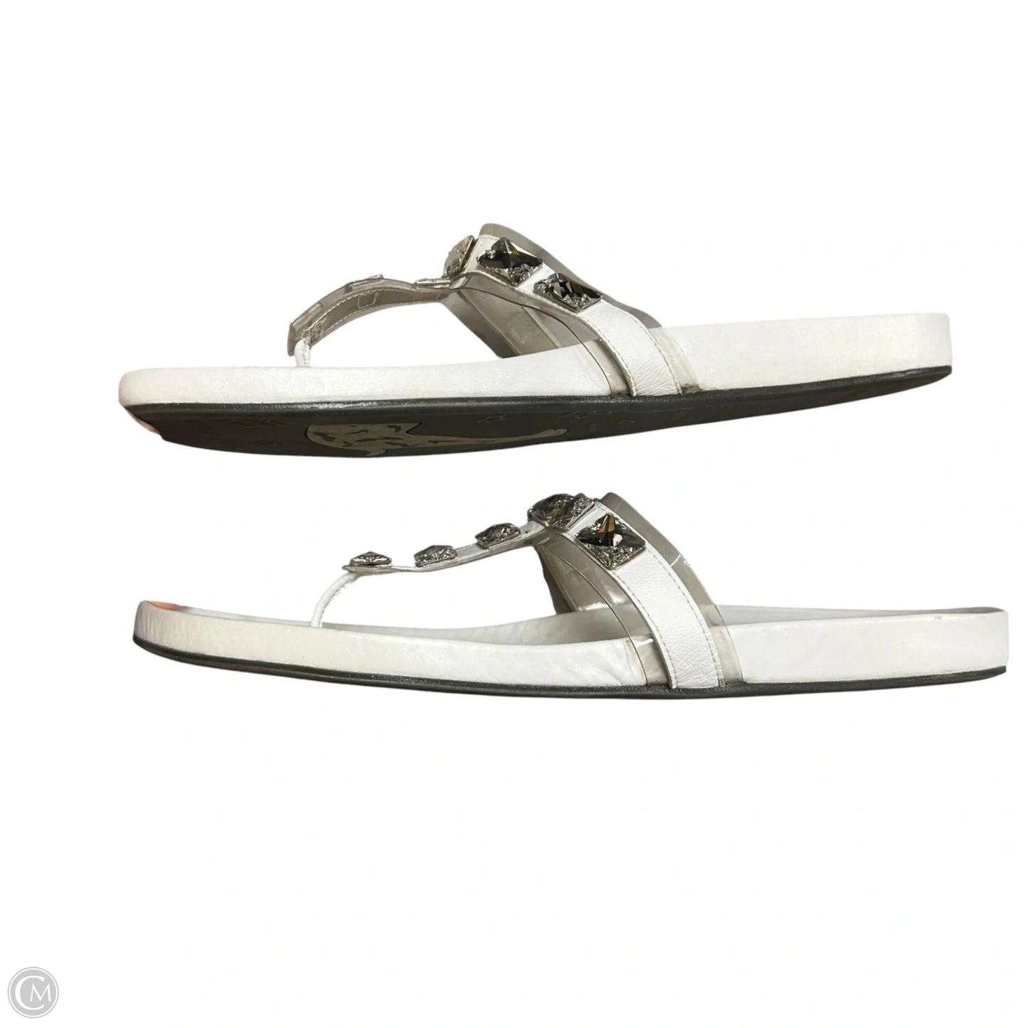 Sandals Designer By Stuart Weitzman In White, Size: 10