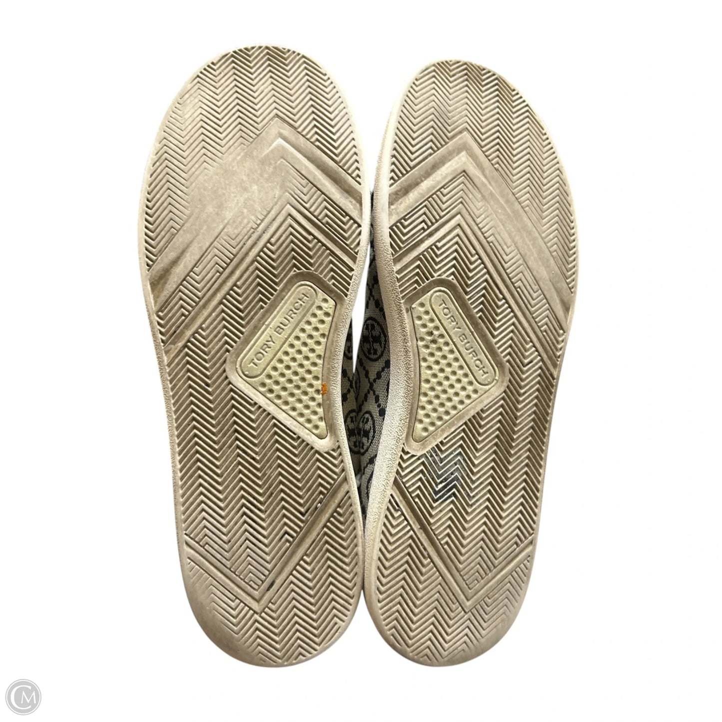 Shoes Designer By Tory Burch In Blue & Cream, Size: 10