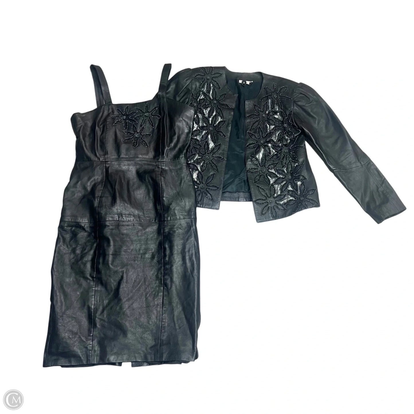 Dress Set 2pc In Black & Blue, Size: M
