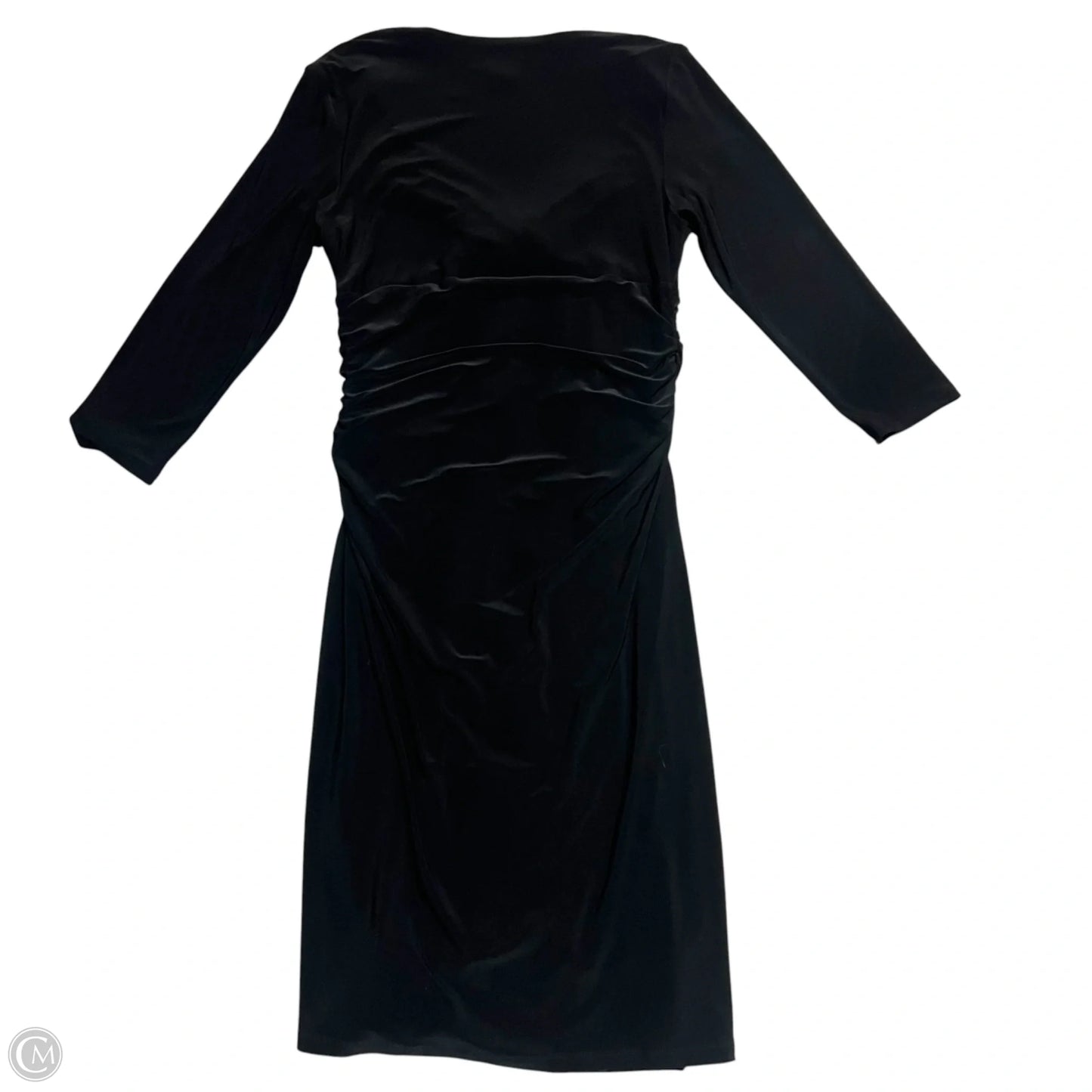 Dress Party Midi By Lauren By Ralph Lauren In Black, Size: L