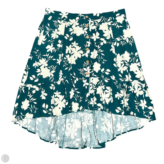 Skirt Midi By Torrid In Blue & Cream, Size: 22