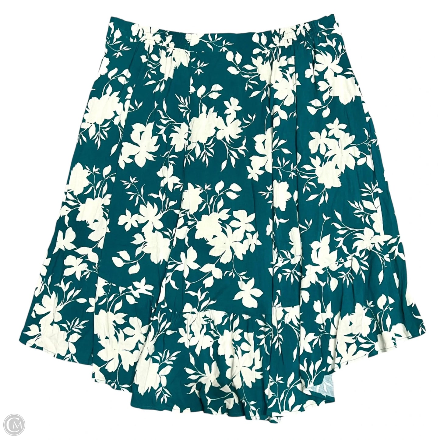 Skirt Midi By Torrid In Blue & Cream, Size: 22