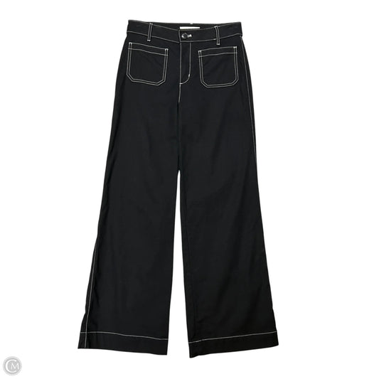 Jeans Wide Leg By Loft In Black Denim, Size: 0