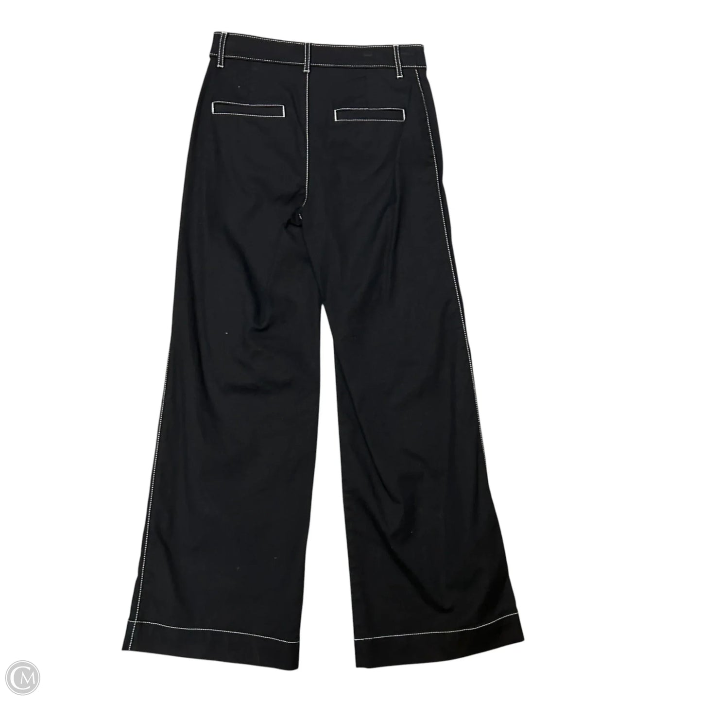 Jeans Wide Leg By Loft In Black Denim, Size: 0