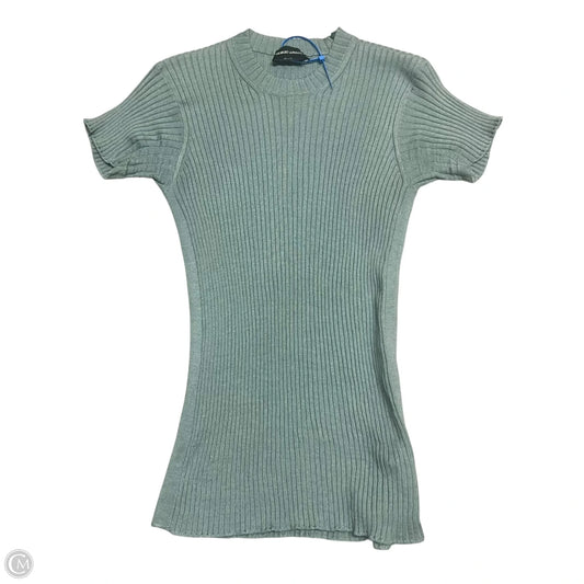 Top Short Sleeve Luxury Designer By Giorgio Armani In Blue, Size: Xl