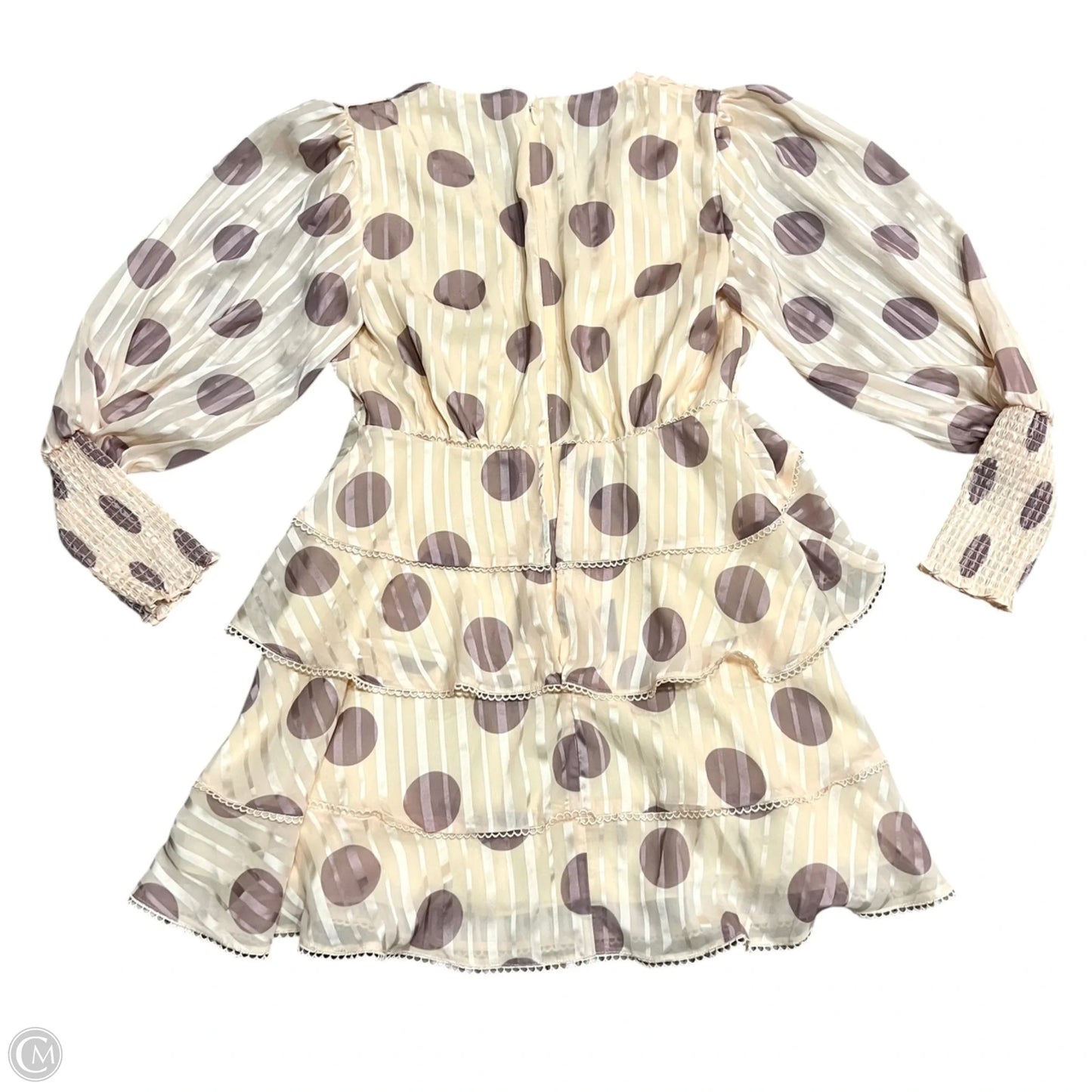 Dress Party Short By Keepsake In Cream & Purple, Size: M