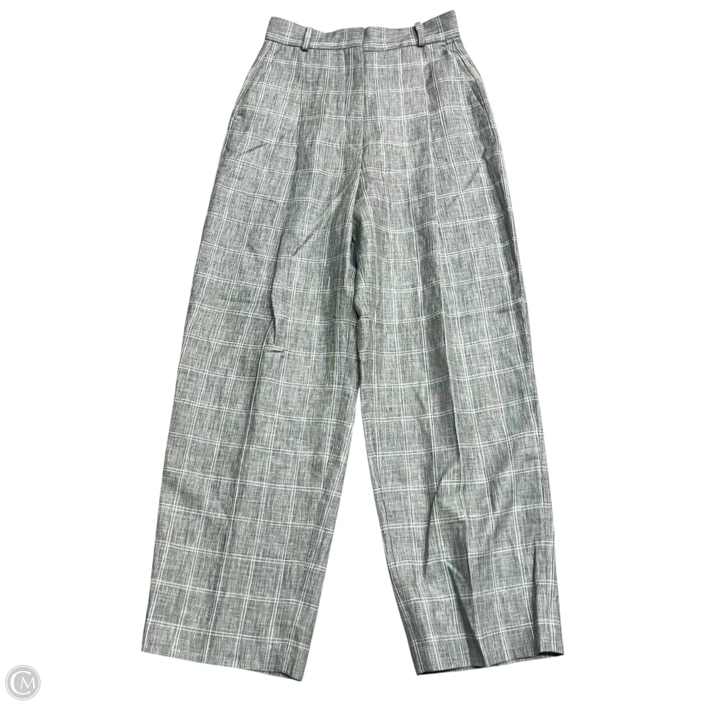 Pants Designer By Sandro In Blue & Grey, Size: S