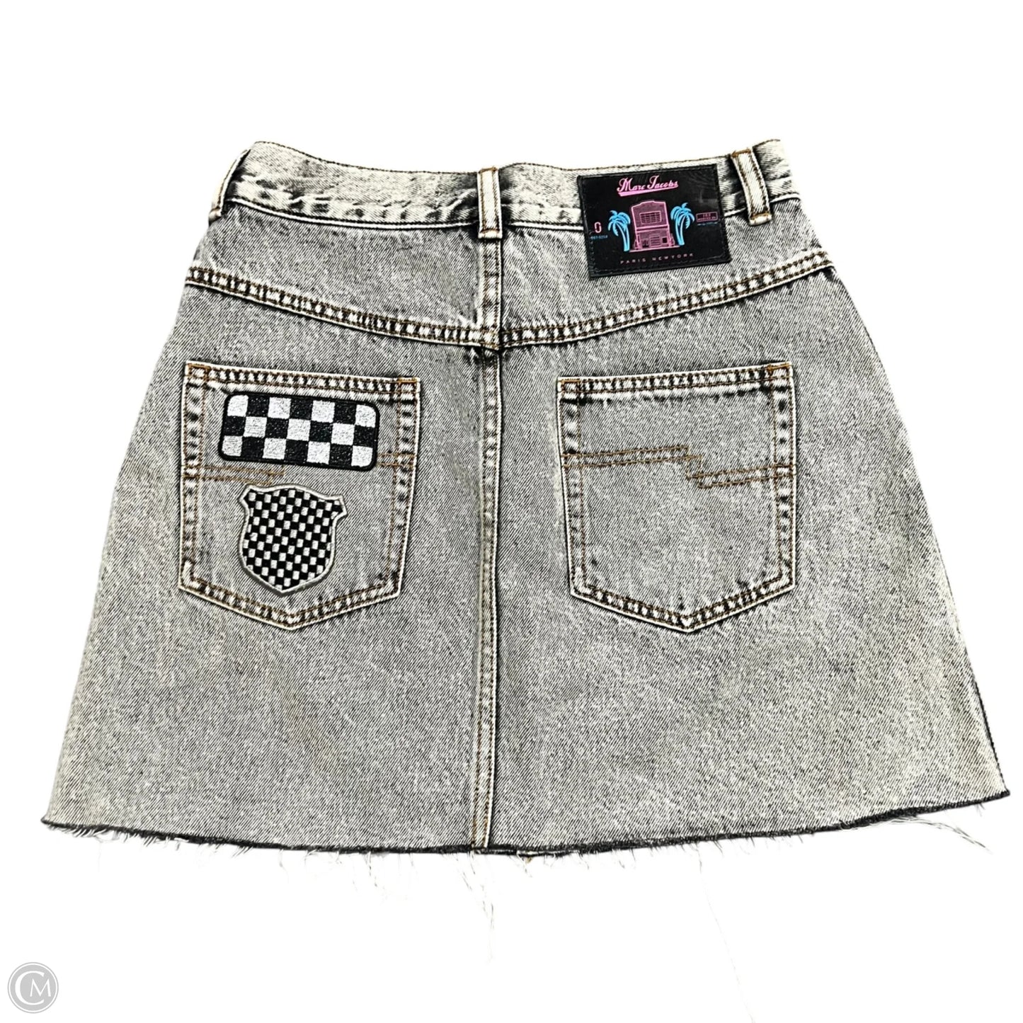 Skirt Luxury Designer By Marc Jacobs In Grey Denim, Size: 2