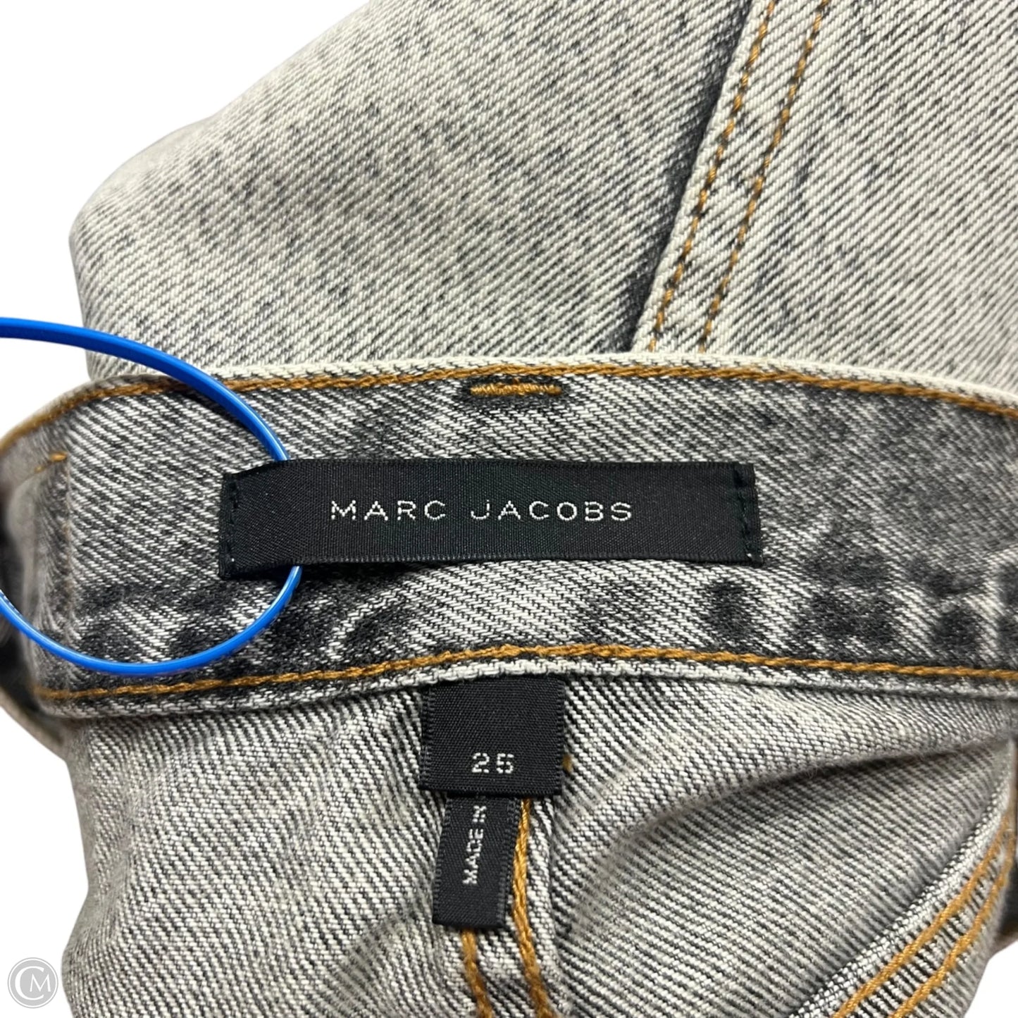 Skirt Luxury Designer By Marc Jacobs In Grey Denim, Size: 2