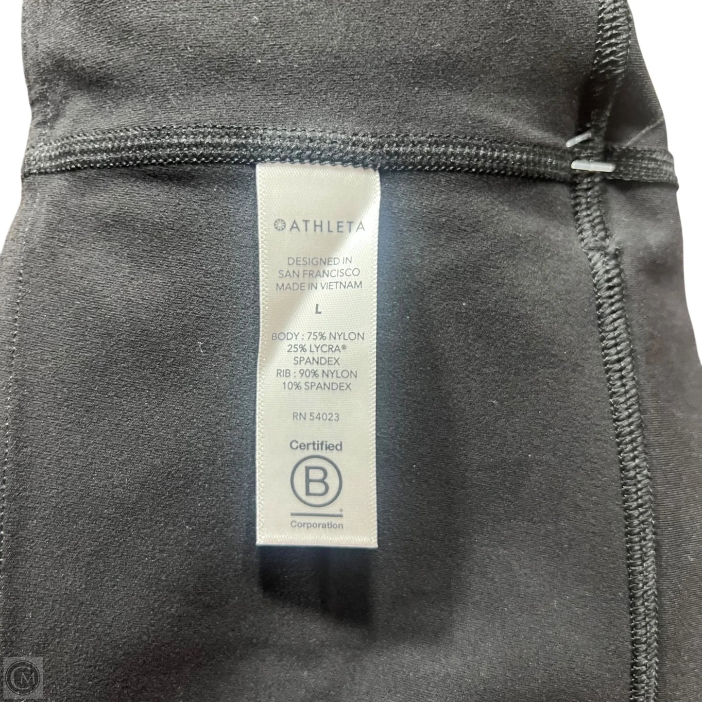 Athletic Leggings By Athleta In Black, Size: L