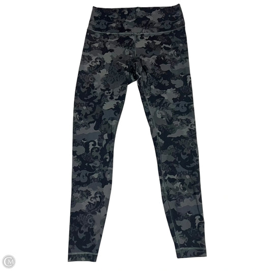 Athletic Leggings By Lululemon In Camouflage Print, Size: 12