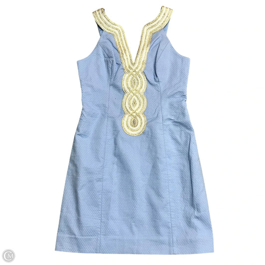 Dress Designer By Lilly Pulitzer In Blue & Gold, Size: Xs
