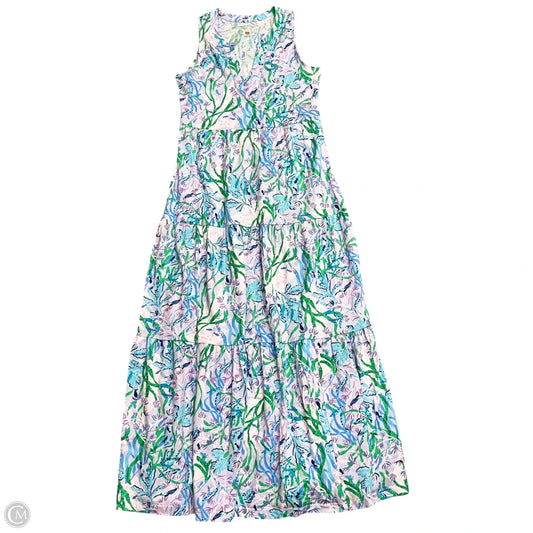 Dress Designer By Lilly Pulitzer In Blue & Purple, Size: Xs