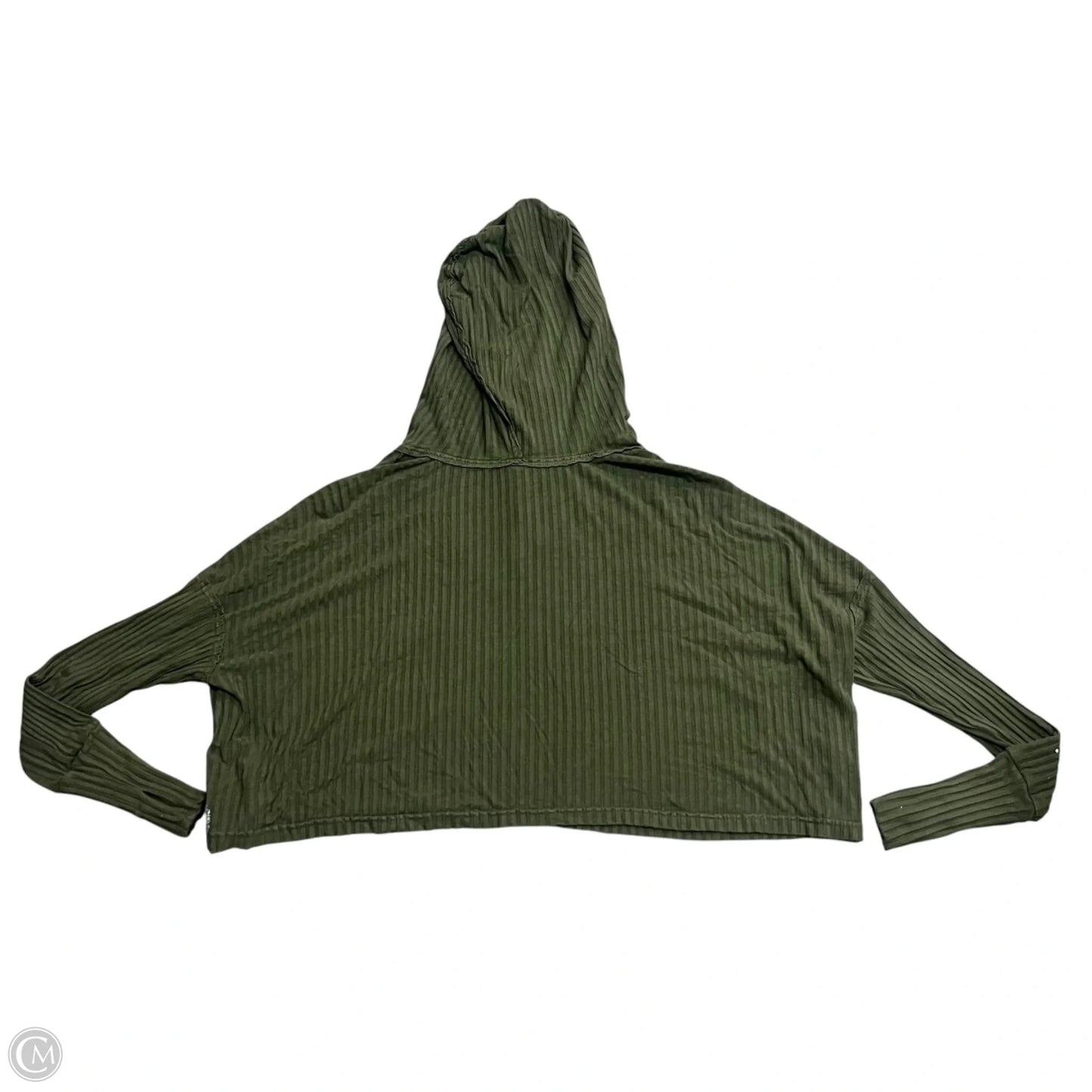 Athletic Sweatshirt Hoodie By Free People In Green, Size: Xs
