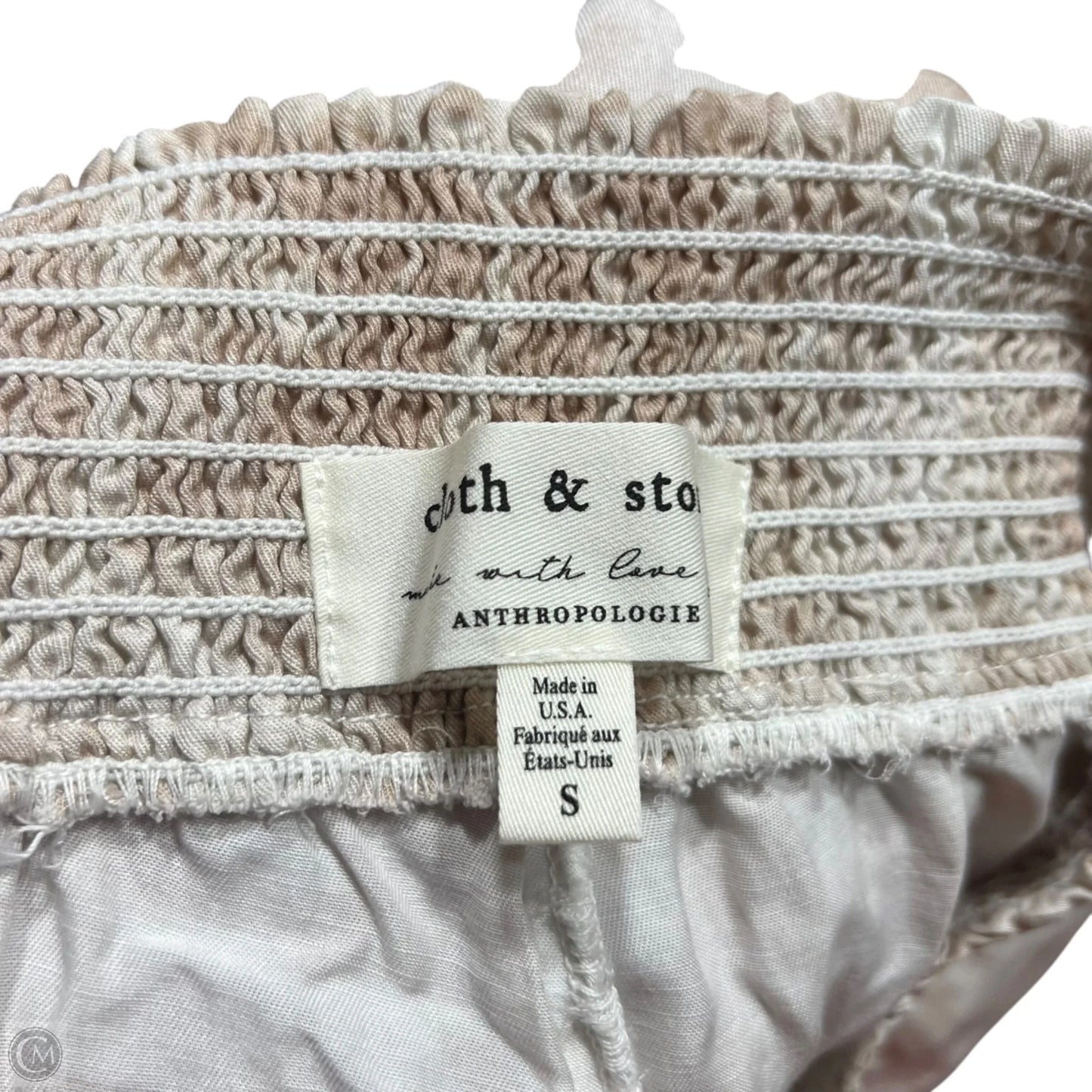 Pants Wide Leg By Cloth & Stone In Cream & White, Size: S