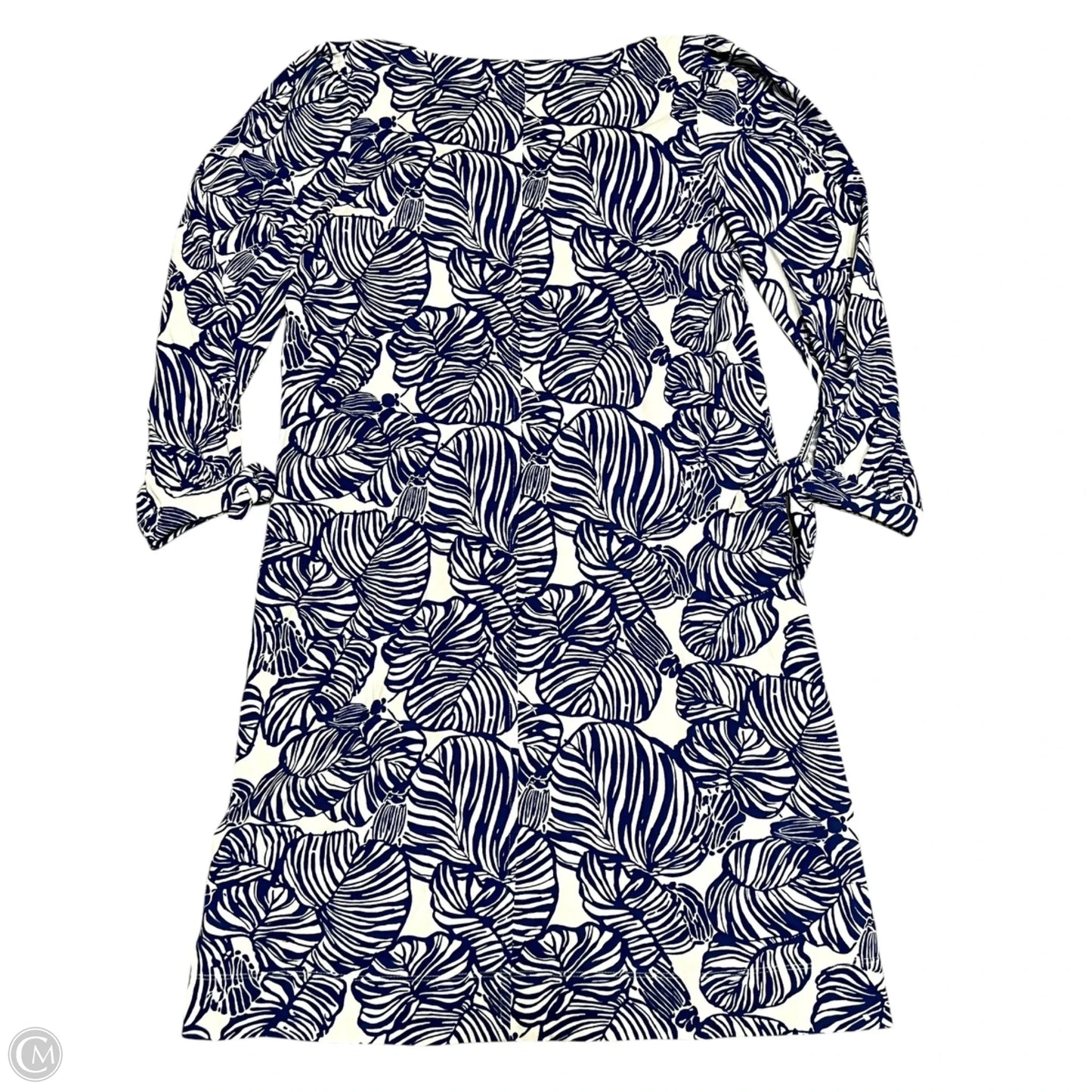 Dress Designer By Lilly Pulitzer In Blue & White, Size: M