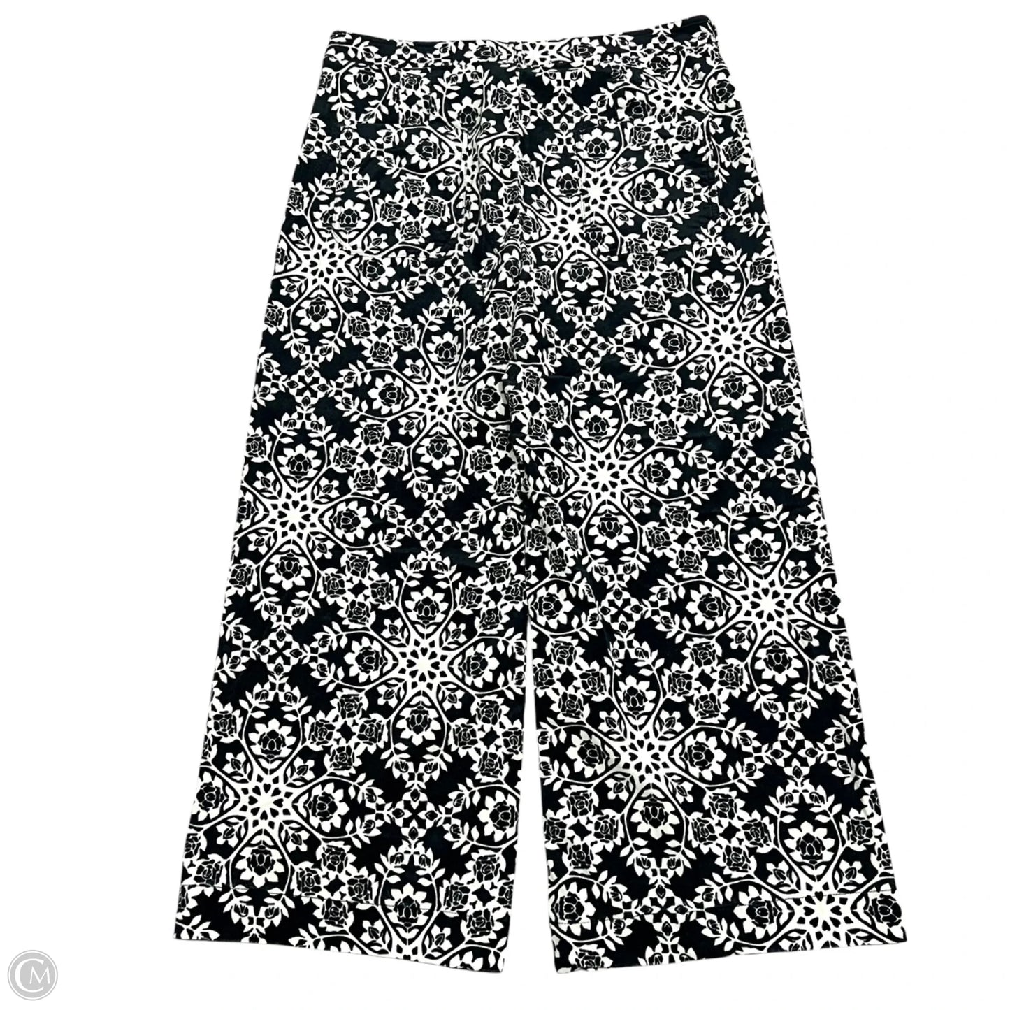 Pants Dress By Maeve In Black & Cream, Size: 18t