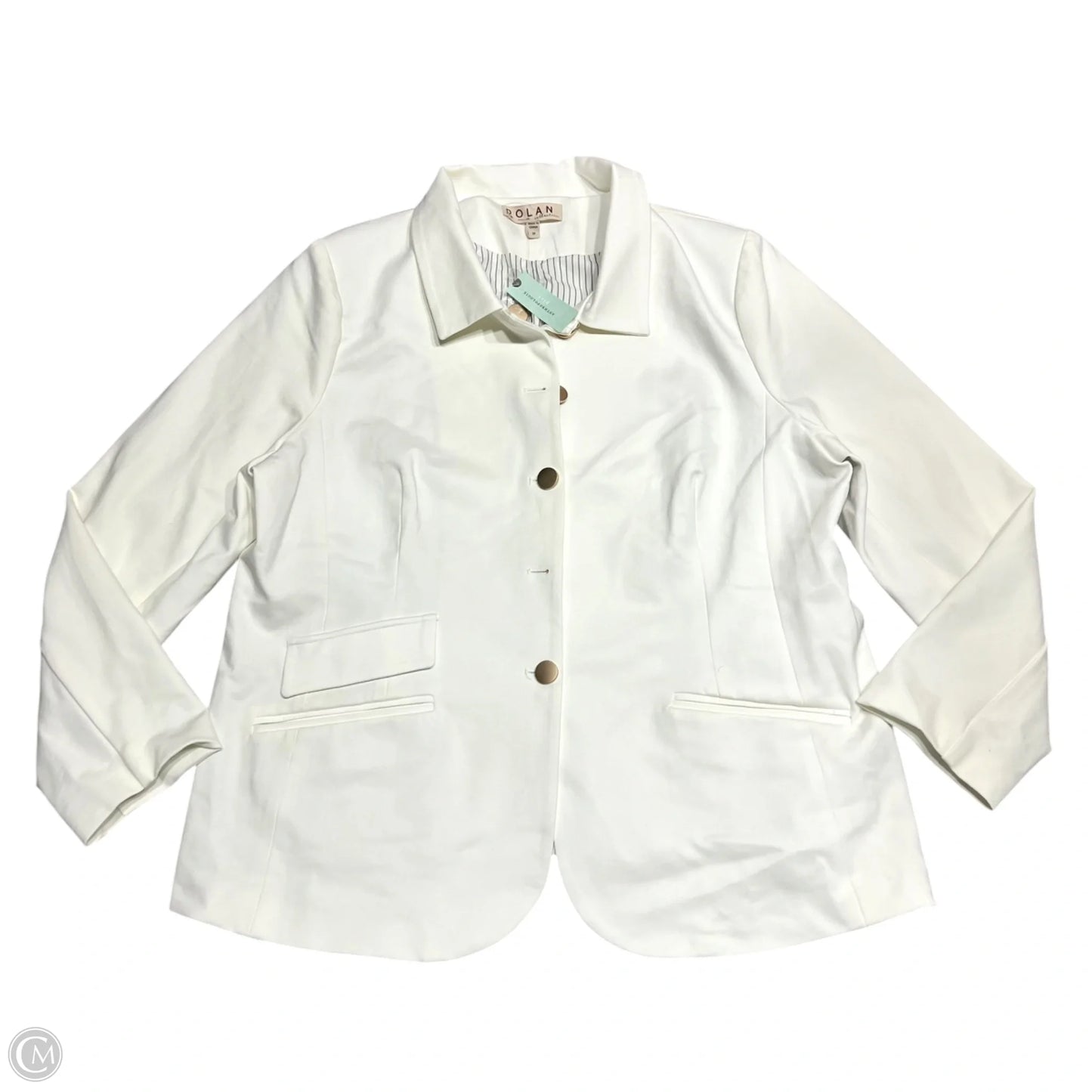 Blazer By Dolan Left Coast In Cream, Size: 2x
