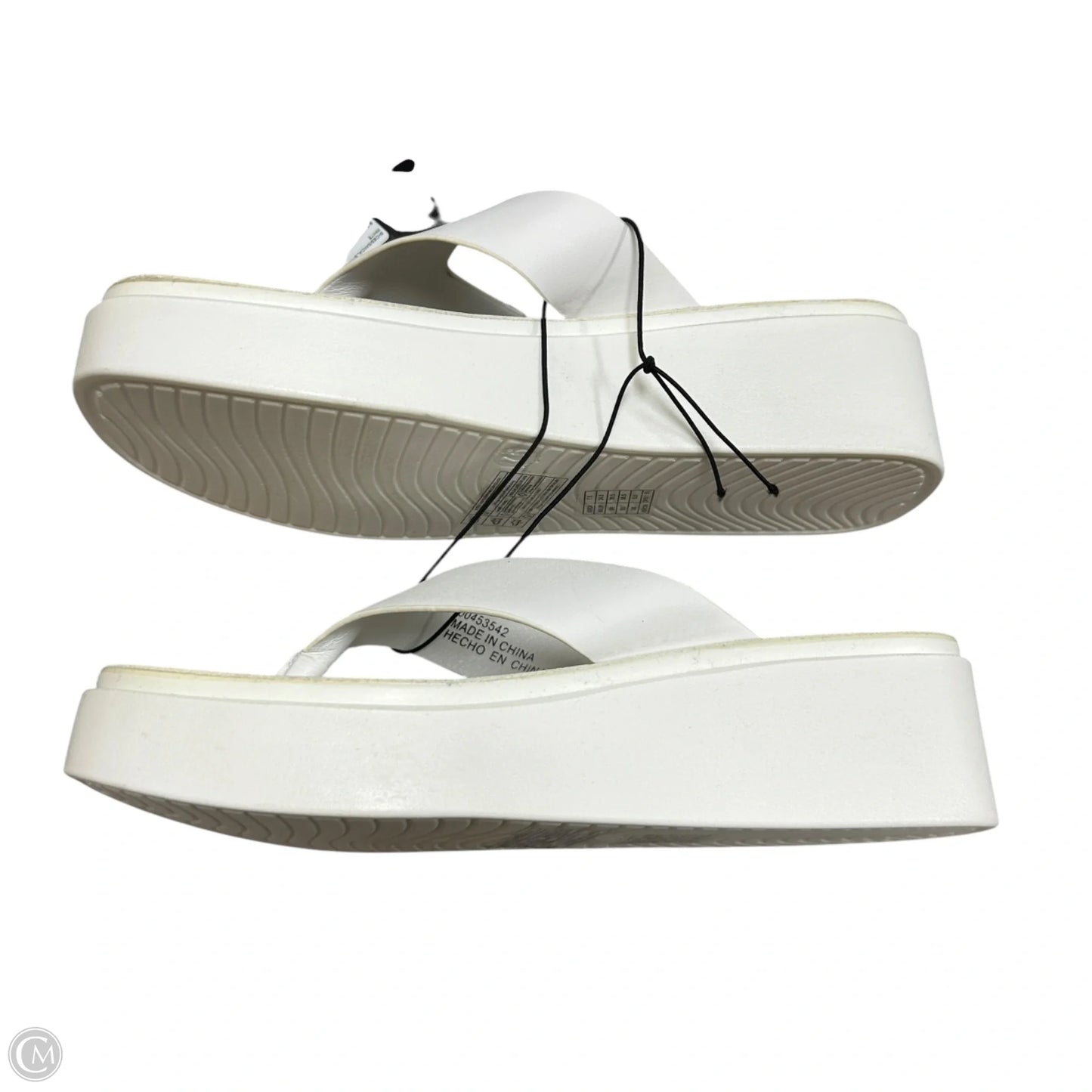 Sandals Heels Platform By Forever 21 In White, Size: 7.5