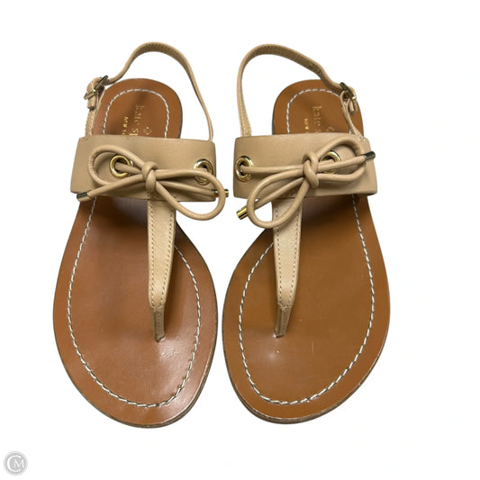 Sandals Designer By Kate Spade In Tan, Size: 7