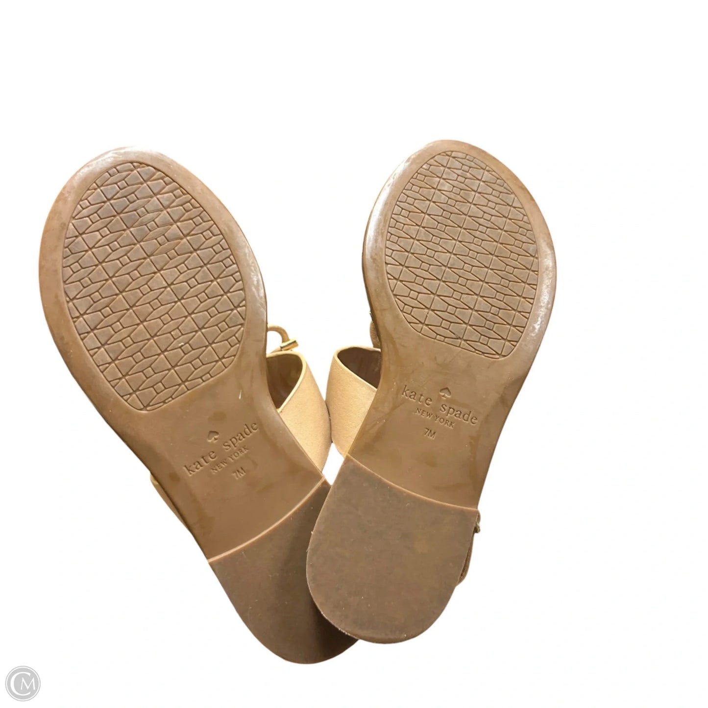 Sandals Designer By Kate Spade In Tan, Size: 7
