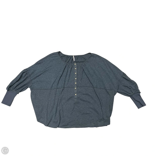 Top 3/4 Sleeve By Free People In Green, Size: S