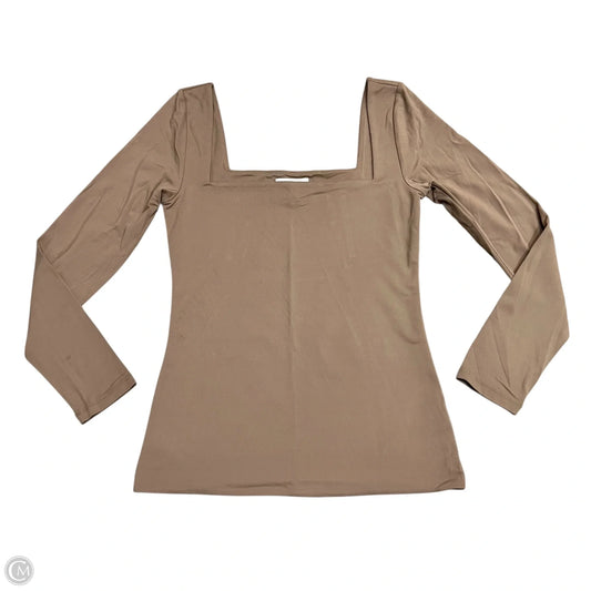 Top Long Sleeve Basic By Babaton In Brown, Size: L
