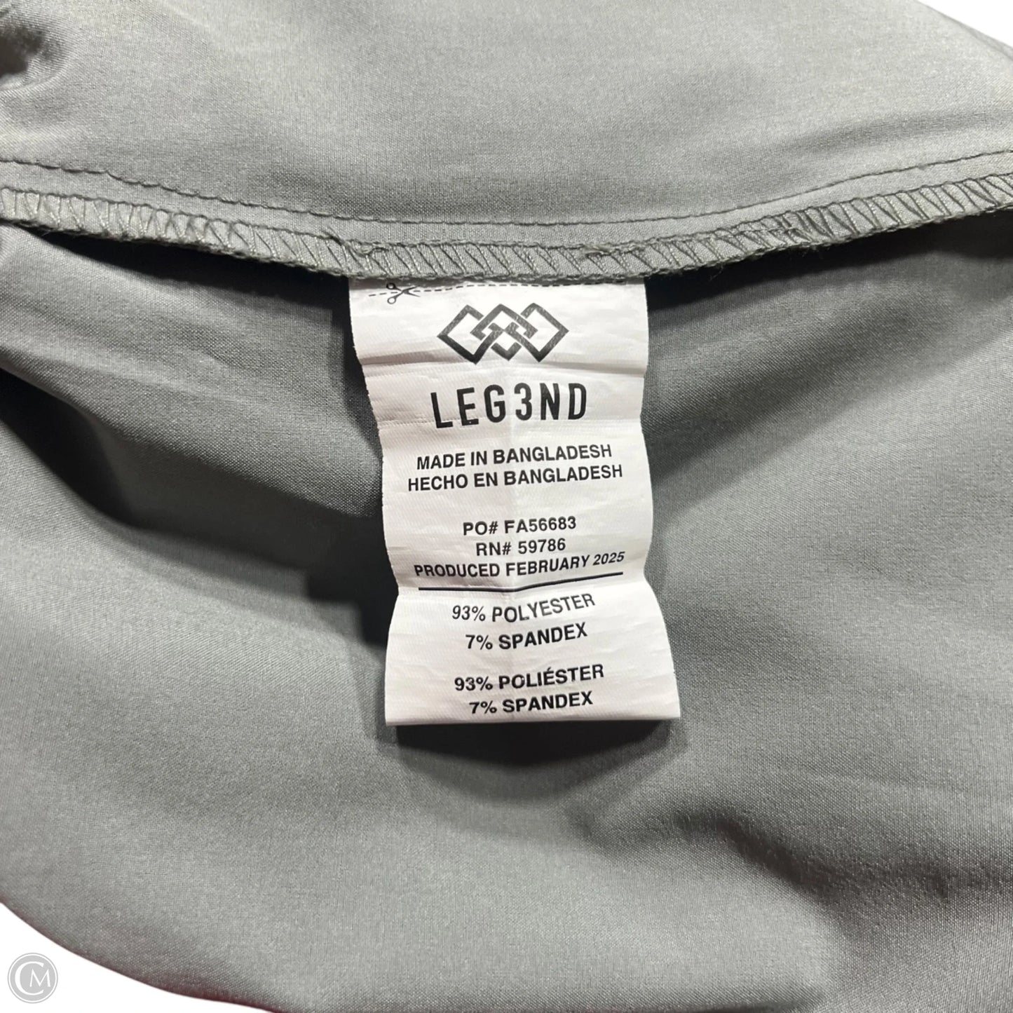 Athletic Pants By Legend In Grey, Size: 12