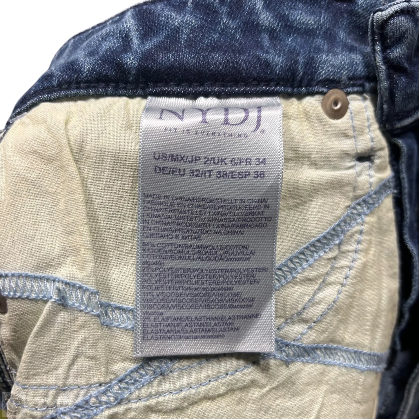 Jeans Wide Leg By Not Your Daughters Jeans In Blue Denim, Size: 2